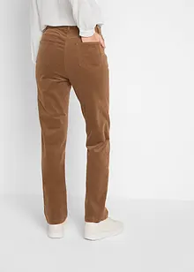 Pantalon droit en velours côtelé extensible, bonprix