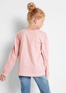 Mädchen Langarmshirt aus Bio Baumwolle (2er-Pack), bonprix