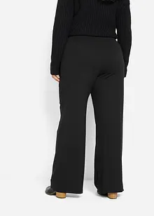 Pantalon large en jersey milano à taille entièrement élastiquée, bonprix