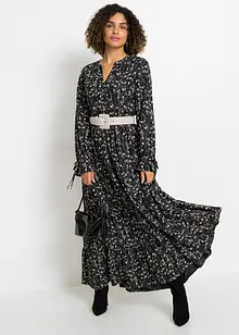 Robe longue imprimée en viscose, bonprix