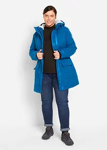 Funktions-Parka mit Teddyfleece und Kapuze, wasserdicht, bonprix