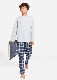 Pyjama mit Bio-Baumwolle (4-tlg. Set), bonprix