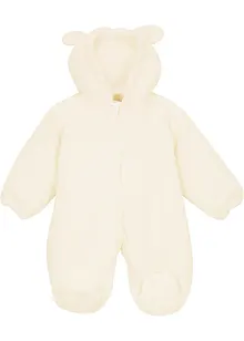 Baby Teddyfleece Overall mit Kapuze, bpc bonprix collection