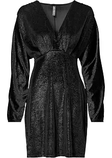 Robe scintillante en velours avec décolleté plongeant en V, bonprix