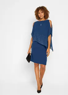 Robe fourreau exclusive avec strass, bonprix