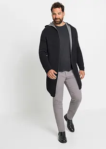 Kapuzen-Strickjacke aus reiner Baumwolle, bonprix