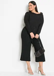 One-Shoulder-Shirt mit Glitzereffekt, bonprix