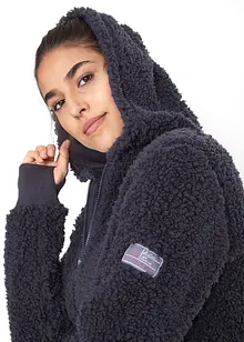 Teddy-Fleece Jacke, bonprix