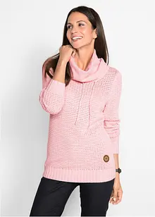 Rollkragenpullover mit Kordeln, bonprix