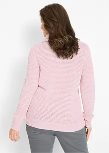 Rollkragenpullover mit Kordeln, bonprix