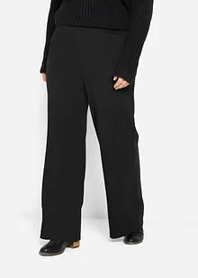 Pantalon large en jersey milano à taille entièrement élastiquée, bonprix