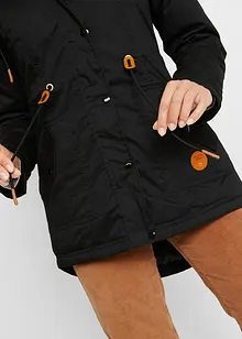 Wattierter Parka mit Fellimitat-Besatz, bonprix