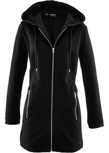 Long-Sweatjacke mit Reißverschlusstaschen, bonprix