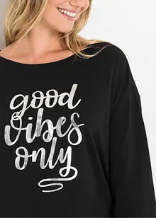 Pyjama mit oversized Shirt, bonprix