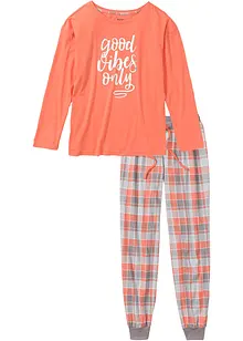 Pyjama avec T-shirt oversize, bonprix