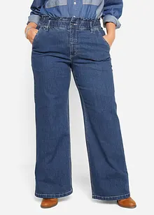 Wide Leg Jeans High Waist, Paperbag, bonprix