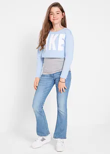 Mädchen Bootcut Stretch-Jeans, bonprix