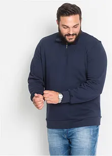 Sweatshirt mit Troyerkragen, bonprix