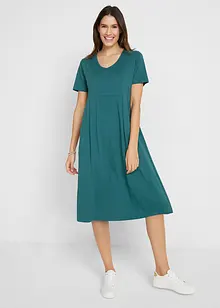 Baumwoll-Jerseykleid, Midilänge, bonprix