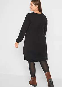 Robe en jersey avec base élastiquée, manches longues, bonprix