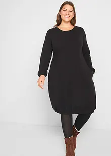 Robe en jersey avec base élastiquée, manches longues, bonprix