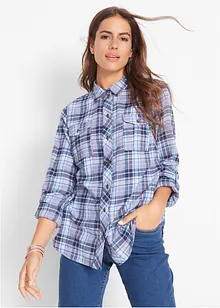 Flanell-Bluse, bonprix