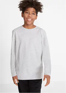 Kinder Langarmshirt aus nachhaltiger Baumwolle, (3er-Pack), bonprix