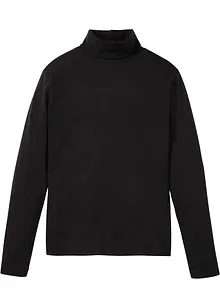 Rollkragen-Langarmshirt aus reiner Bio-Baumwolle, bonprix