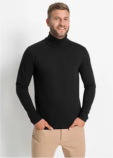 Rollkragen-Langarmshirt aus reiner Bio-Baumwolle, bonprix