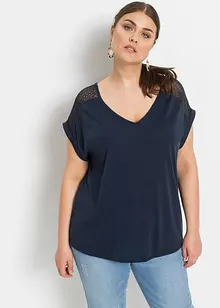 Shirt mit Spitze, bonprix