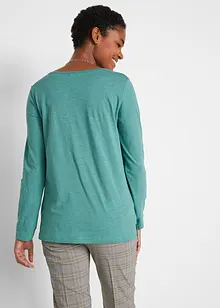 Leichtes Langarm-Shirt mit Knopfleiste, bonprix