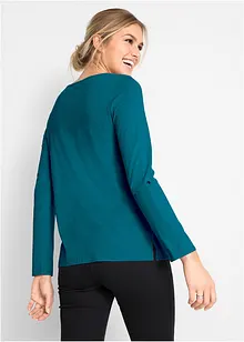 Leichtes Langarm-Shirt mit Knopfleiste, bonprix