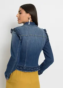 Jeansjacke mit Volants, bonprix