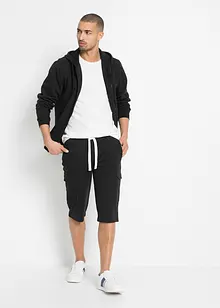 Sweat-Bermuda mit Cargotaschen, bonprix