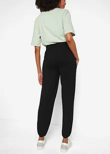 Viskose-Hose mit High-Waist-Smokbund und Elastik am Saum, bonprix