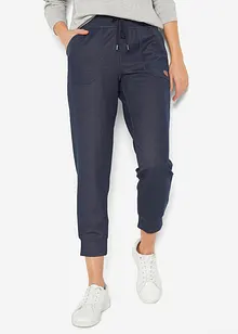 Pantalon 7/8 en molleton aspect jean, bonprix