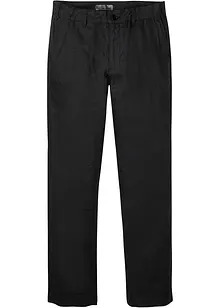 Pantalon chino en lin avec taille confortable Regular Fit, Straight, bonprix