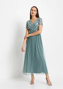 Maxikleid mit Paillettenstickerei, bonprix