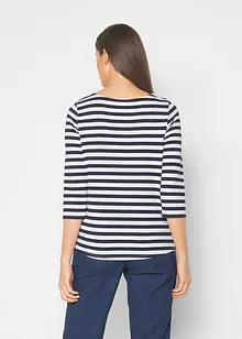 3/4 Shirt mit U-Boot-Ausschnitt, bonprix