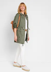 Baumwoll Parka im Utility Stil, halblang, bonprix