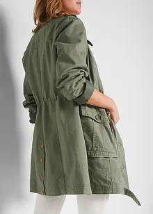 Baumwoll Parka im Utility Stil, halblang, bonprix