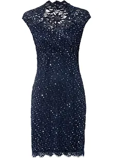 Spitzen-Kleid mit Pailetten, bonprix