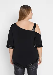 Tunika-Shirt mit Pailletten, bonprix