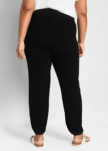 Pantalon en viscose avec taille smockée et élastique, bonprix