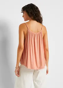 Top à fines bretelles en viscose fluide, bonprix