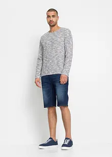Bermuda en jean extensible avec entrejambe renforcé, Regular, bonprix