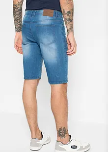 Stretch-Jeans-Bermuda mit verstärktem Schritt, Regular Fit, bonprix