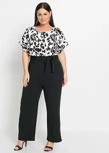 Wickeljumpsuit mit Print, bonprix