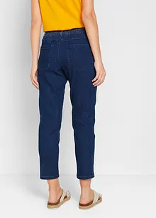 Lot de 2 pantalons 7/8 droits, taille mi-haute élastiquée, bonprix