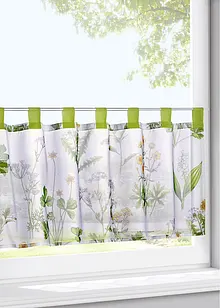 Scheibengardine mit Gräser Druck mit recyceltem Polyester, bonprix